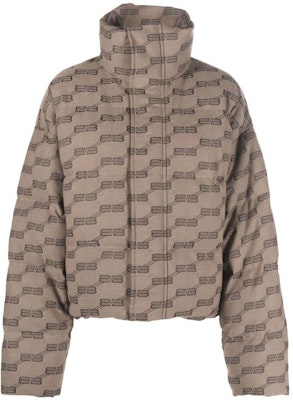 (W) Balenciaga FW22 Jaket Zip-Up Logo Beige dengan Warna Kontras. 681883TML339378 Order (W) Balenciaga FW22 Jaket Zip-Up Logo Beige dengan Warna Kontras. 681883TML339378