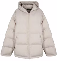 (Women) Balenciaga FW22 Beige Solid Color Casual Zip-Up Hoodie Jacket. 720147TNO459937 (Women) Balenciaga FW22 Beige Solid Color Casual Zip-Up Hoodie Jacket. 720147TNO459937