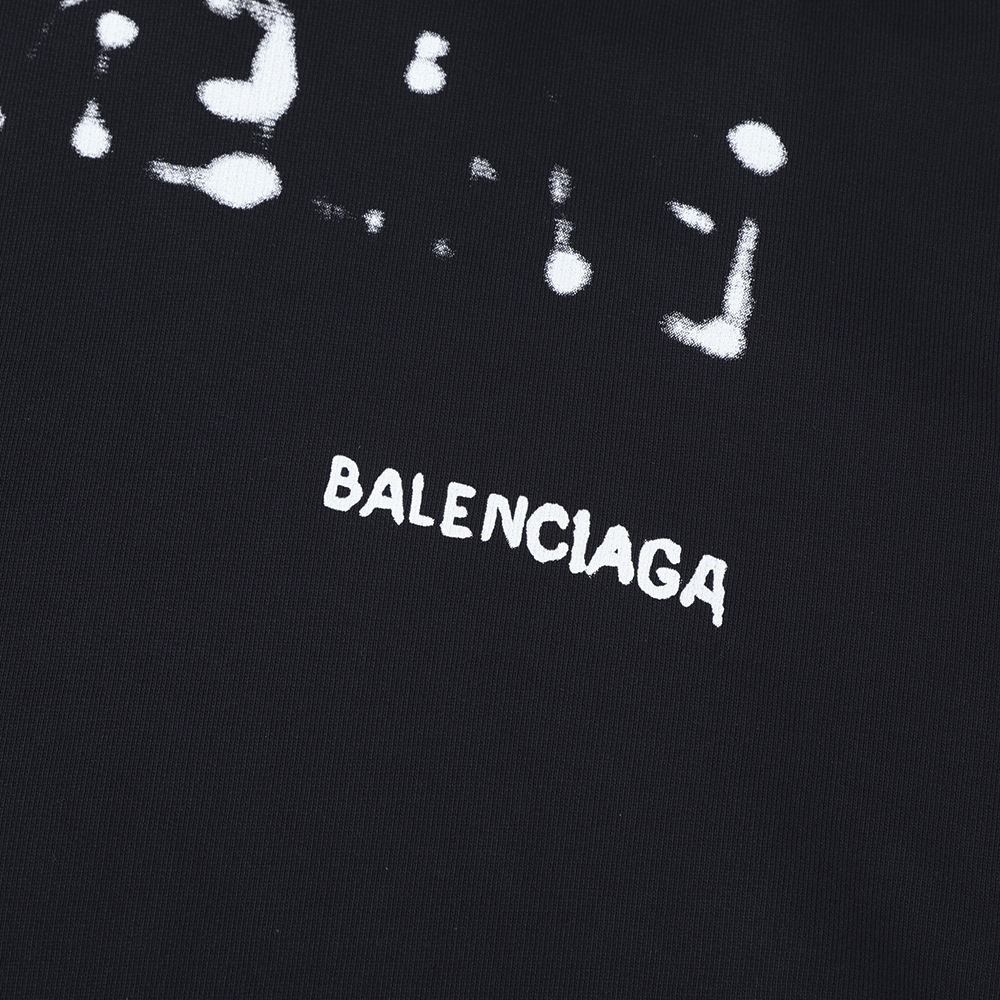 (Women) Balenciaga FW22  Black Hoodie with Logo Print. 578135TOVO61070 圖 8