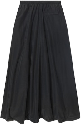 (W) 발렌시아가 FW22 블랙 로고 프린트 롱 스커트 (밴딩 허리). 704356TKO481000 Lookbook (W) 발렌시아가 FW22 블랙 로고 프린트 롱 스커트 (밴딩 허리). 704356TKO481000