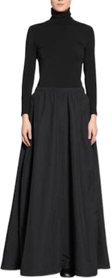 (W) 발렌시아가 FW22 블랙 로고 프린트 롱 스커트 (밴딩 허리). 704356TKO481000 Shop (W) 발렌시아가 FW22 블랙 로고 프린트 롱 스커트 (밴딩 허리). 704356TKO481000