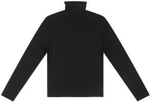 (W) バレンシアガ FW22 ブラック 無地 ハイネック 長袖 Tシャツ 698519TCV131000 Order (W) バレンシアガ FW22 ブラック 無地 ハイネック 長袖 Tシャツ 698519TCV131000