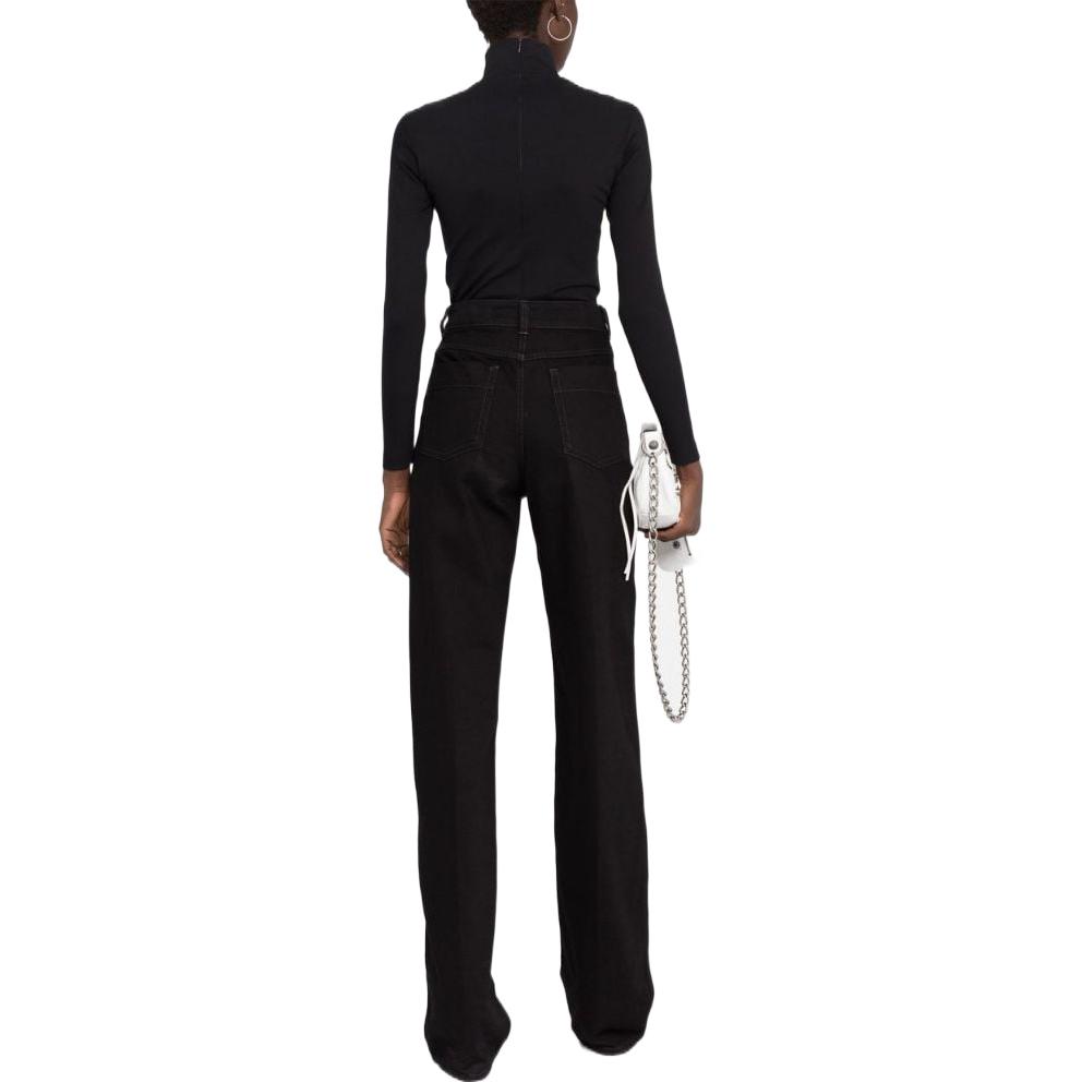 (Women) Balenciaga FW22  Black Turtleneck Slim-Fit Knit Pullover Sweater. 720084TTK211000 圖 4