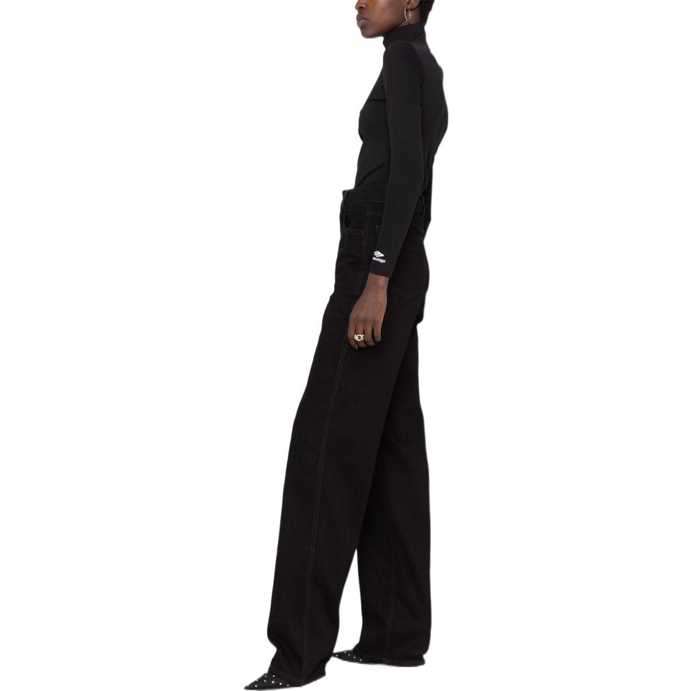 (Women) Balenciaga FW22  Black Turtleneck Slim-Fit Knit Pullover Sweater. 720084TTK211000 圖 5