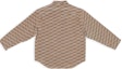 Lookbook (Women) Balenciaga FW22 Geometric Print Long Sleeve Brown Shirt. 681631TML359378