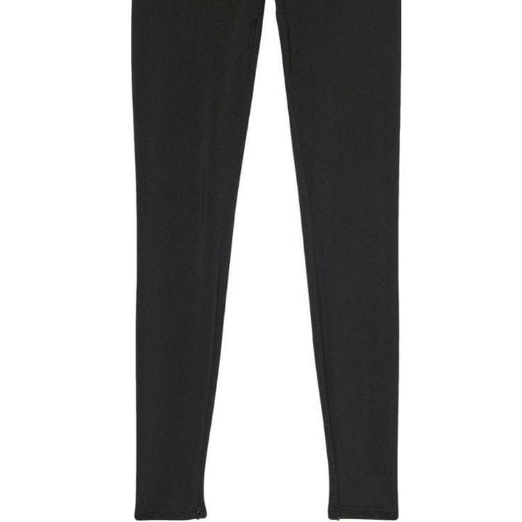 Sizing (W) 발렌시아가 FW22 하이웨이스트 슬림핏 블랙 캐주얼 스트레이트 팬츠. 704752TVK151000