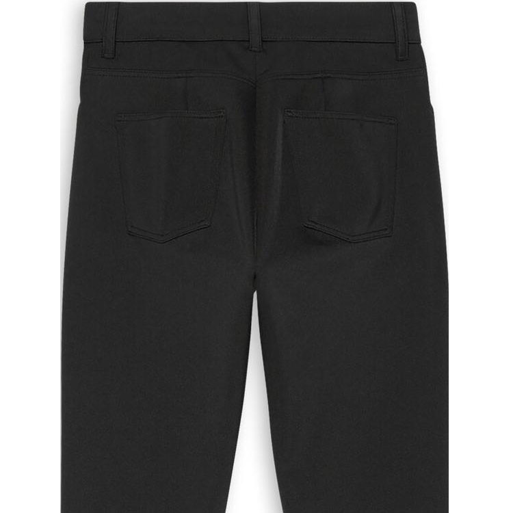 Cheap (W) 발렌시아가 FW22 하이웨이스트 슬림핏 블랙 캐주얼 스트레이트 팬츠. 704752TVK151000