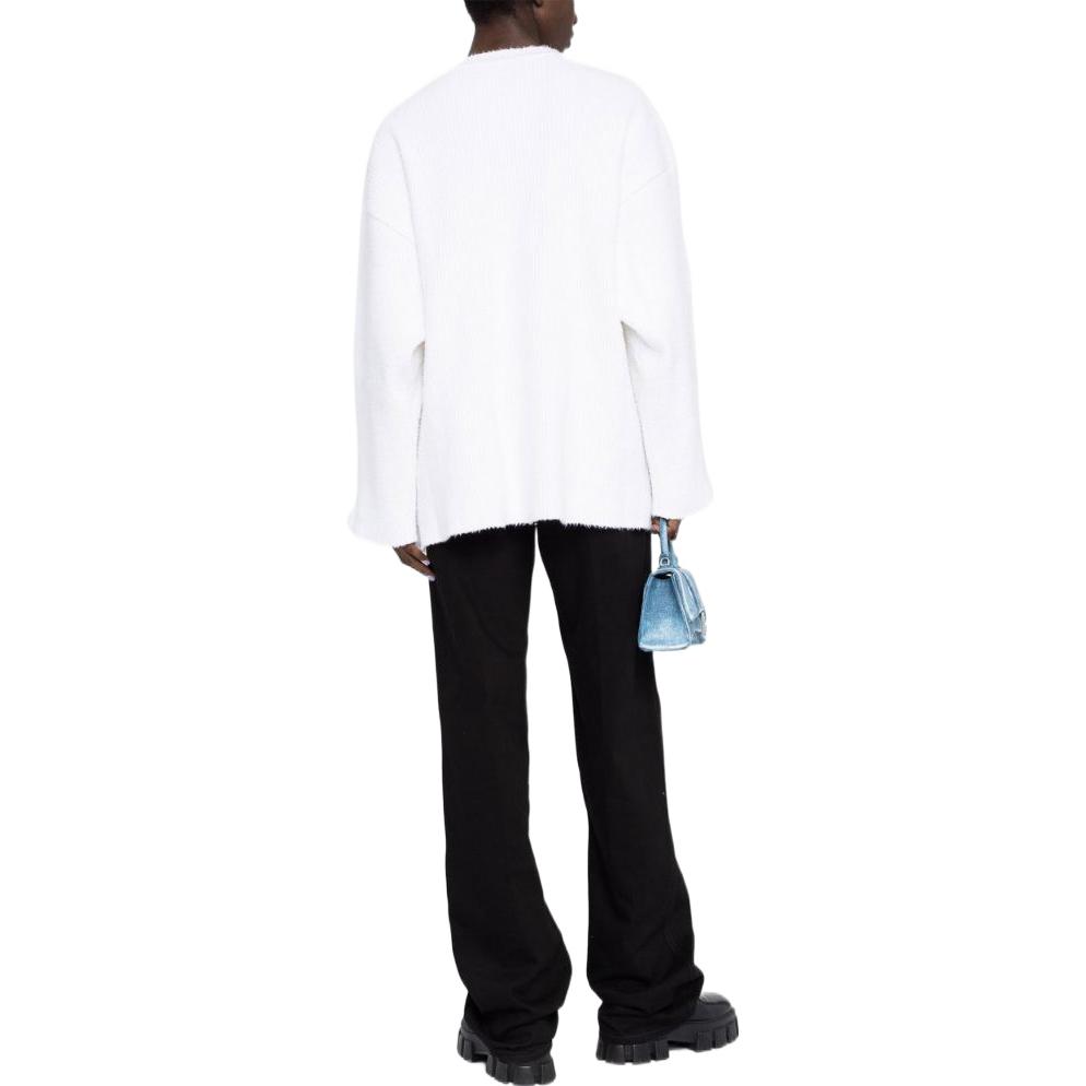 Shop (W) 발렌시아가 FW22 로고 프린트 스웨터 화이트 706987T32509040