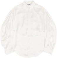 (Women) Balenciaga FW22 Loose Fit BB Monogram Logo Long Sleeve Shirt White 704461TMO689016 (Women) Balenciaga FW22 Loose Fit BB Monogram Logo Long Sleeve Shirt White 704461TMO689016