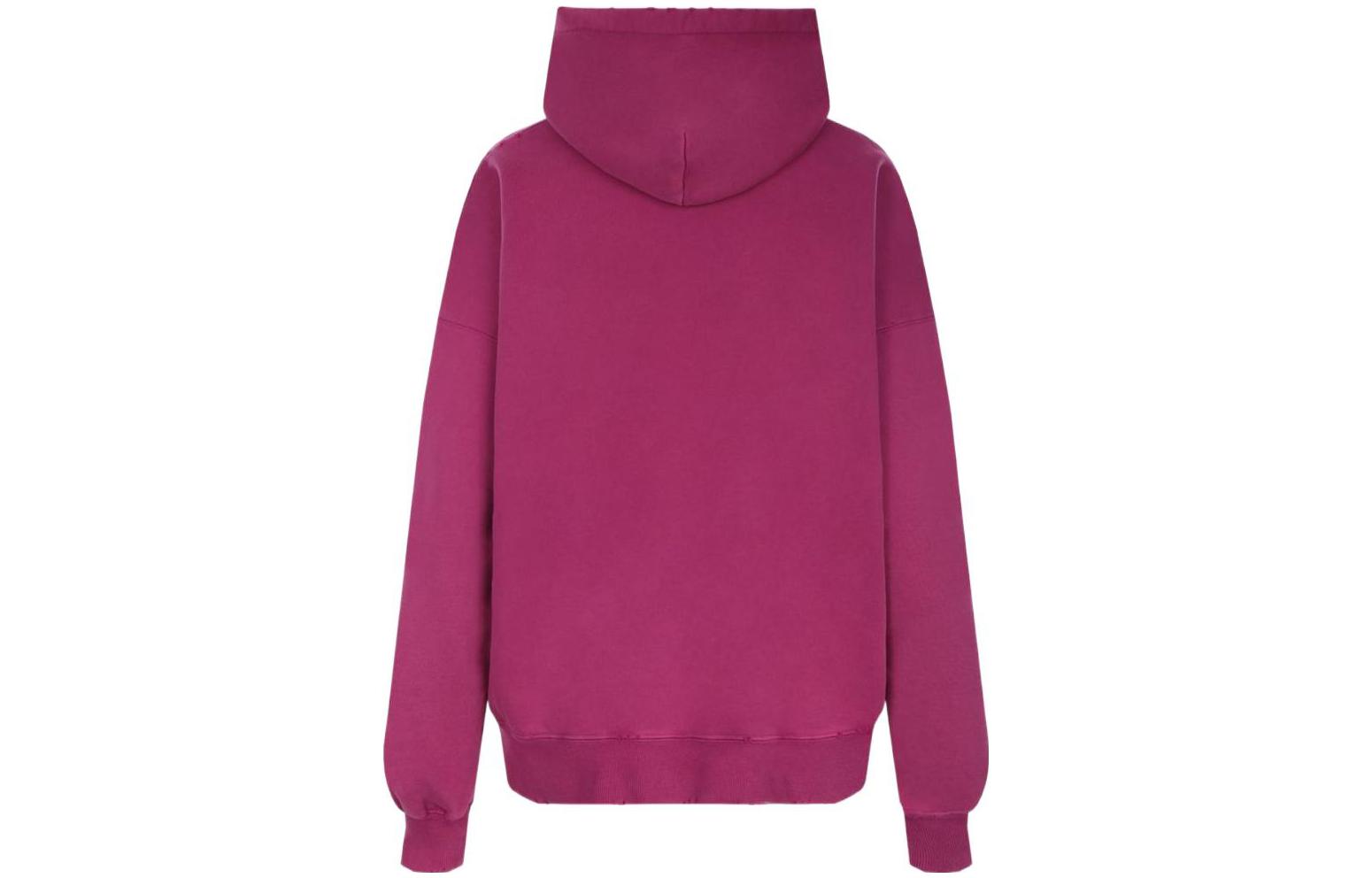 Lookbook (W) Balenciaga FW22 Hoodie Longgar Logo Sulam Warna Rose Pink 675003TMVB55079