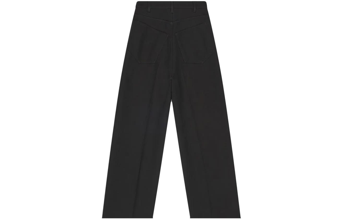 Lookbook (W) Balenciaga FW22 寬鬆直筒長褲 黑色. 704716TIT221000