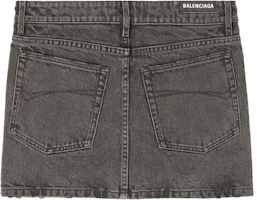 Lookbook (W) Balenciaga FW22 低腰黑色牛仔迷你裙 681802TMW221044