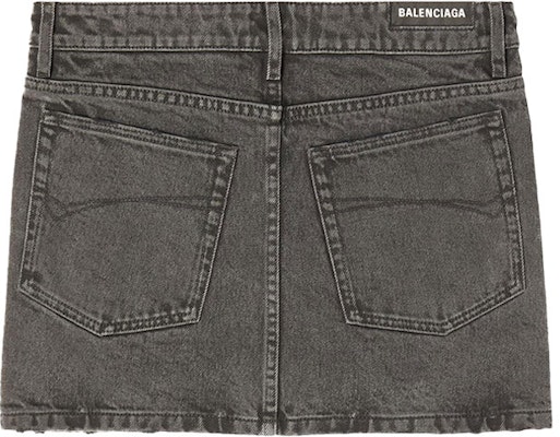 (W) 발렌시아가 FW22 로우라이즈 블랙 데님 미니스커트 681802TMW221044 Lookbook (W) 발렌시아가 FW22 로우라이즈 블랙 데님 미니스커트 681802TMW221044