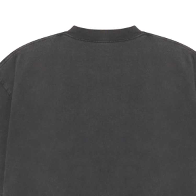 (Women) Balenciaga FW22  Oversized Distressed Logo Tee Black 641655TMVA91000 圖 5