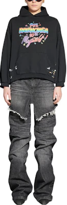 (Women) Balenciaga FW22 Oversized Hoodie with Letter Logo Print Black. 697874TMVH40105 Shop (Women) Balenciaga FW22 Oversized Hoodie with Letter Logo Print Black. 697874TMVH40105