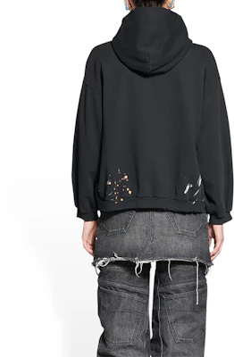 (Women) Balenciaga FW22 Oversized Hoodie with Letter Logo Print Black. 697874TMVH40105 Purchase (Women) Balenciaga FW22 Oversized Hoodie with Letter Logo Print Black. 697874TMVH40105
