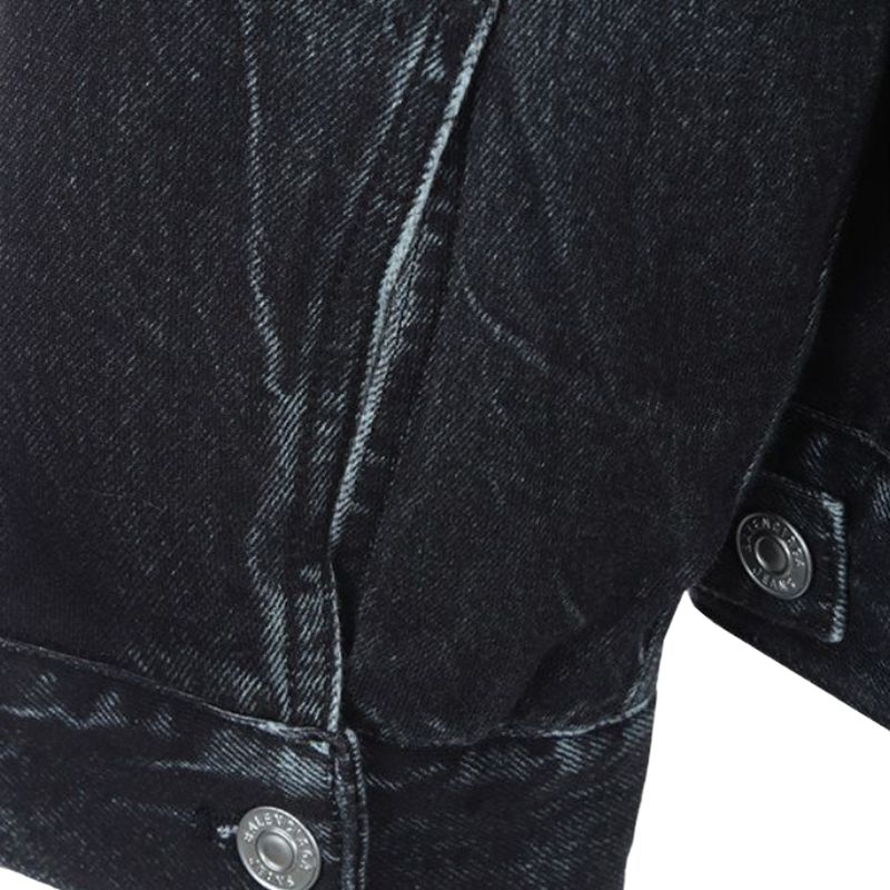 (Women) Balenciaga FW22  Oversized Washed Black Denim Jacket Single-Breasted. 720361TNVA41000 圖 8