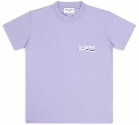 (Women) Balenciaga FW22 Purple Letter Print Crewneck T-Shirt. 612964TKVJ13072 Order (Women) Balenciaga FW22 Purple Letter Print Crewneck T-Shirt. 612964TKVJ13072