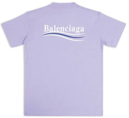 (Women) Balenciaga FW22 Purple Letter Print Crewneck T-Shirt. 612964TKVJ13072 Lookbook (Women) Balenciaga FW22 Purple Letter Print Crewneck T-Shirt. 612964TKVJ13072