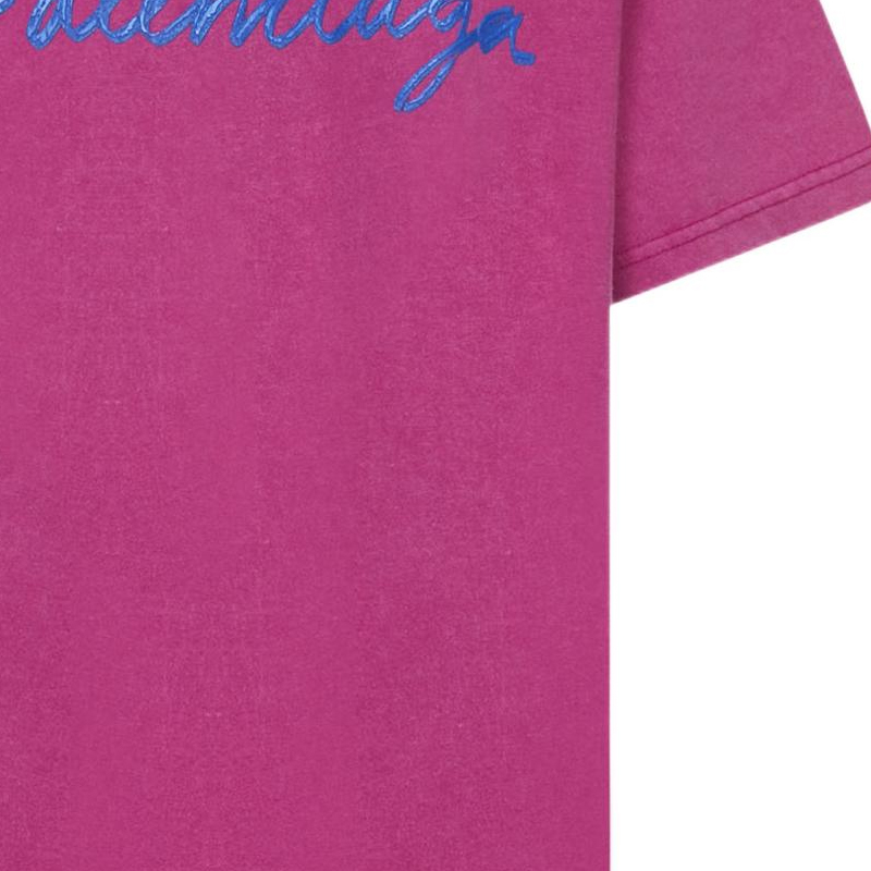 Cheap (W) 巴黎世家FW22紫红色logo印花宽松版T恤 612965TMVB45079