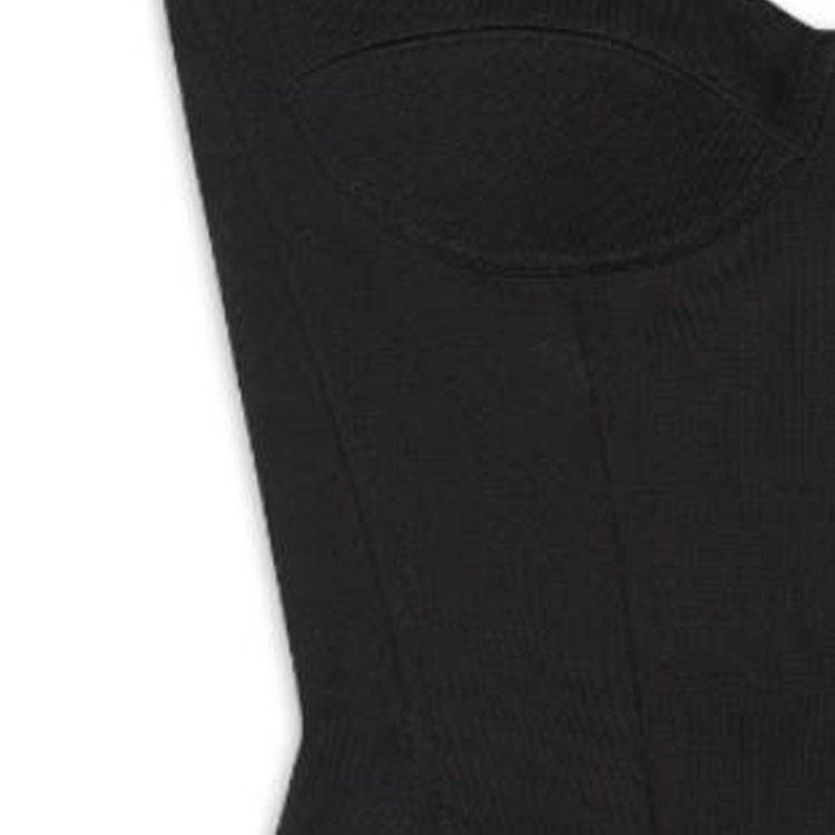 Details for (W) Balenciaga FW22 修身黑色無肩帶休閒束胸上衣 725065TNV031000