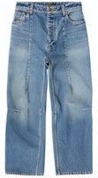 (Women) Balenciaga FW22 Washed Wide-Leg Jeans Light Blue Relaxed Fit. 719377TNW014268 (Women) Balenciaga FW22 Washed Wide-Leg Jeans Light Blue Relaxed Fit. 719377TNW014268