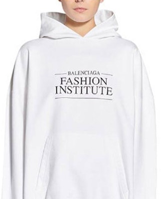(W) Balenciaga FW22 Baju Lengan Panjang Putih Logo Cetak. 620947TMVK19040 Details for (W) Balenciaga FW22 Baju Lengan Panjang Putih Logo Cetak. 620947TMVK19040