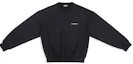 Buy (W) Balenciaga FW22 黑色Logo印花寬鬆長袖圓領衫 697869TMVF50107