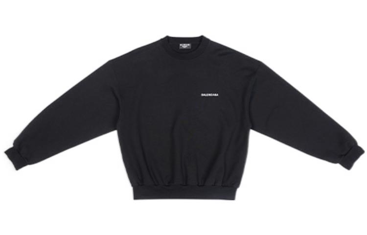 Order (W) Balenciaga FW22 黑色Logo印花寬鬆長袖圓領衫 697869TMVF50107