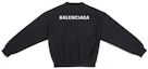 Lookbook (W) Balenciaga FW22 黑色Logo印花寬鬆長袖圓領衫 697869TMVF50107