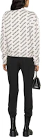 Shop (W) Jersey Oversize Balenciaga FW22 Colorblock Logo Blanco Roto. 704428T32339054