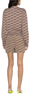 (W) 巴黎世家 FW22 雙B印花棕色圓領毛衣 704553T32539378 Purchase (W) 巴黎世家 FW22 雙B印花棕色圓領毛衣 704553T32539378