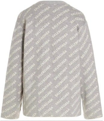 (W) Cárdigan de Punto Gris Balenciaga FW22 Mujer con Estampado y Botones. 704456T32331461 Lookbook (W) Cárdigan de Punto Gris Balenciaga FW22 Mujer con Estampado y Botones. 704456T32331461
