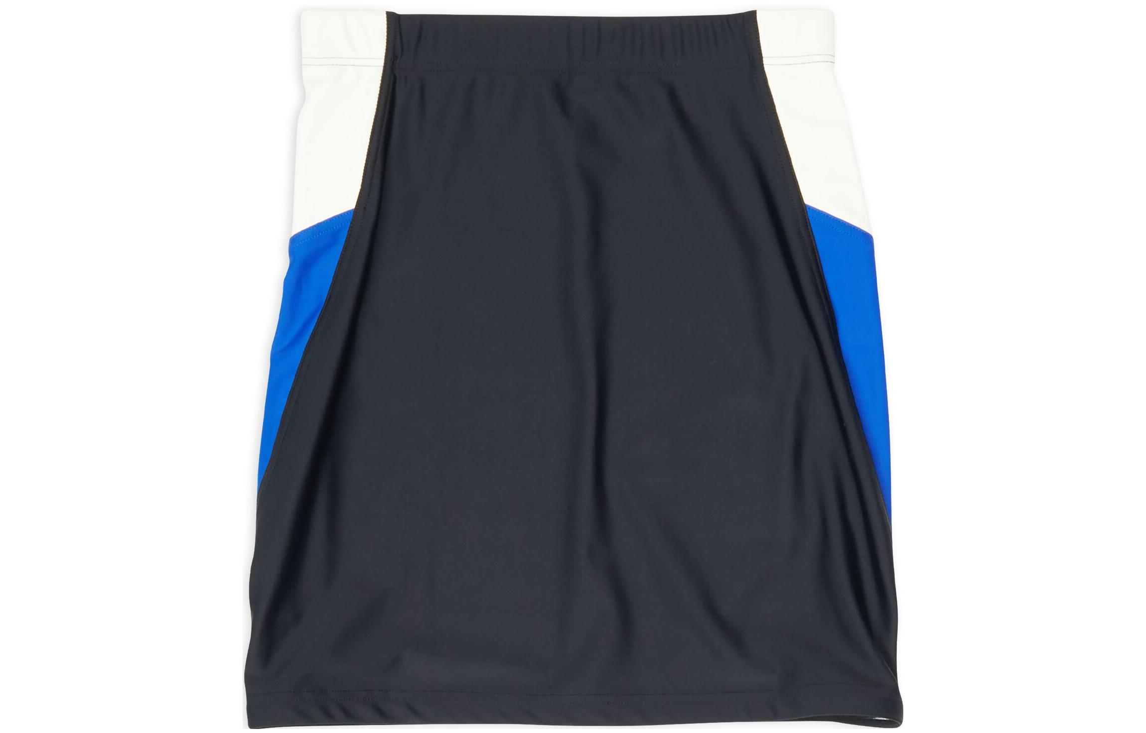 Lookbook (Women) Balenciaga FW22 Letter Print Casual Mini Skirt Regular Fit  Dark Blue 698763TYK071000