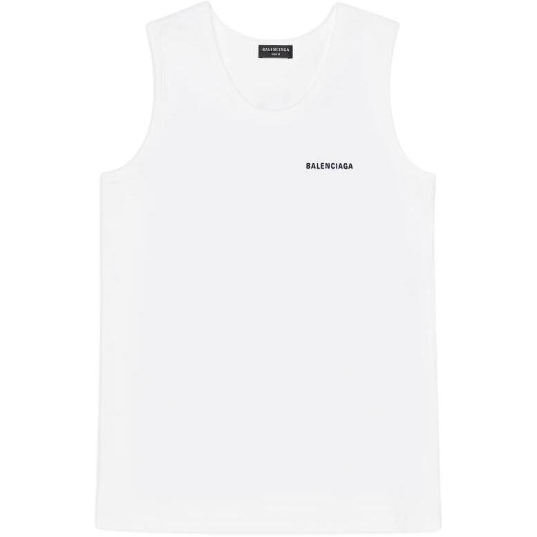 (Women) Balenciaga FW22 Logo Embroidered Pullover Tank Top Vest - . 697880TMVM39040