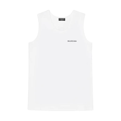 (Women) Balenciaga FW22 Logo Embroidered Pullover Tank Top Vest - . 697880TMVM39040