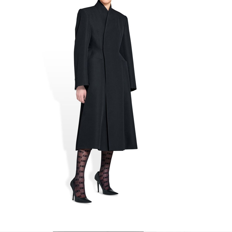 Purchase (W) Balenciaga FW22 Celana Ketat Monogram Logo Hitam untuk Wanita. 7041143C5B31000