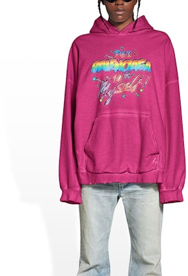 (W) Balenciaga FW22 Hoodie Cetakan Huruf Merah Jambu Magenta. 675003TMVH45566 Purchase (W) Balenciaga FW22 Hoodie Cetakan Huruf Merah Jambu Magenta. 675003TMVH45566