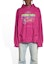 Purchase (W) Balenciaga FW22 Hoodie Cetakan Huruf Merah Jambu Magenta. 675003TMVH45566