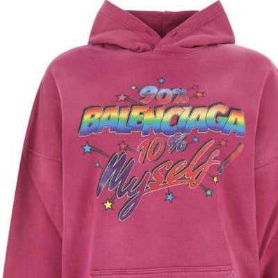 (W) Balenciaga FW22 Hoodie Cetakan Huruf Merah Jambu Magenta. 675003TMVH45566 Cheap (W) Balenciaga FW22 Hoodie Cetakan Huruf Merah Jambu Magenta. 675003TMVH45566