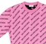 Sizing (W) 발렌시아가 FW22 핑크 로고 프린트 크루넥 스웻셔츠 레귤러 핏. 704421T32335231