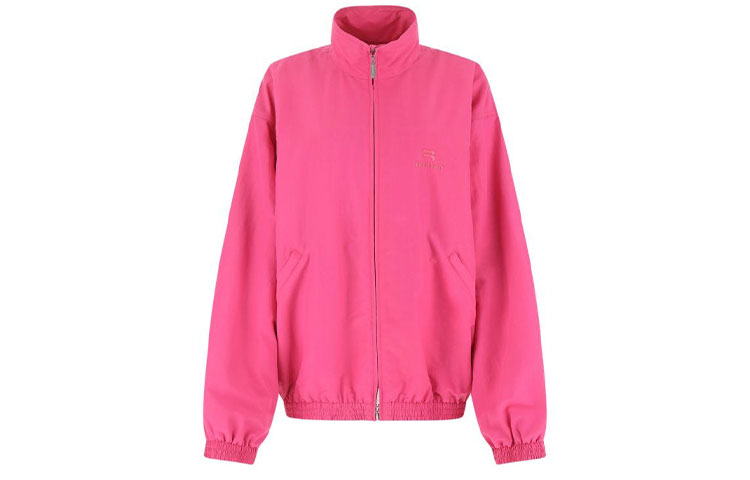 (Women) Balenciaga FW22 Pink Oversized Zip-Up High-Collar Jacket 704504TKO480563