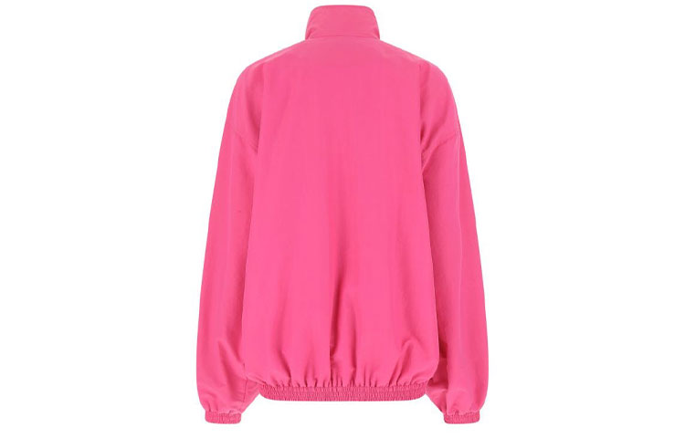 Lookbook (Women) Balenciaga FW22 Pink Oversized Zip-Up High-Collar Jacket 704504TKO480563