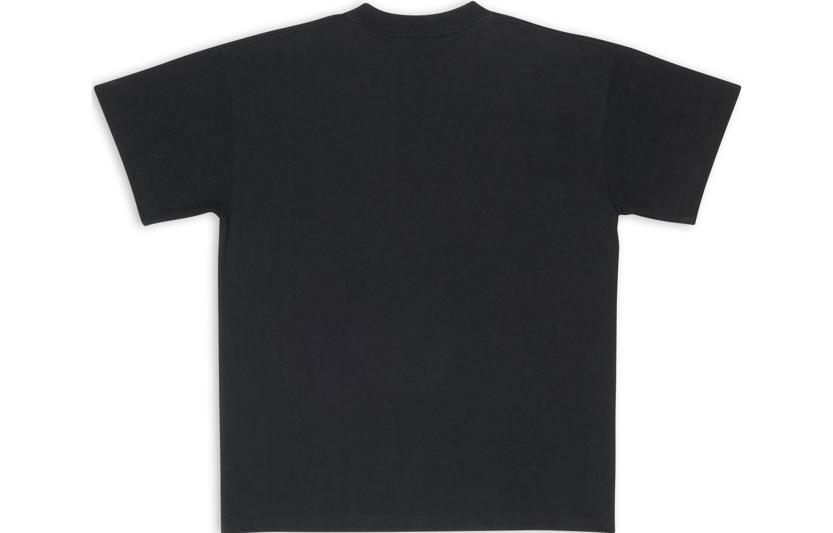 (Women) Balenciaga FW22 Qixi Crest Logo Print Black Crewneck T-Shirt Women. 612965TMVL41075 圖 3