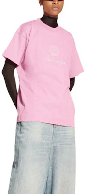 (W) Camiseta Balenciaga FW22 Qixi Rosa Oversize con Logo Gráfico. 612965TMVL45504 Purchase (W) Camiseta Balenciaga FW22 Qixi Rosa Oversize con Logo Gráfico. 612965TMVL45504