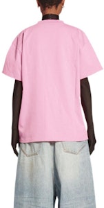 (W) Camiseta Balenciaga FW22 Qixi Rosa Oversize con Logo Gráfico. 612965TMVL45504 Details for (W) Camiseta Balenciaga FW22 Qixi Rosa Oversize con Logo Gráfico. 612965TMVL45504