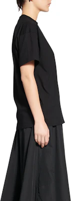 (W) Camiseta Negra Oversized Balenciaga FW22 con Logo de Strass para Mujer. 612965TMVP21073 Purchase (W) Camiseta Negra Oversized Balenciaga FW22 con Logo de Strass para Mujer. 612965TMVP21073