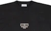 Sizing (W) Camiseta Negra Oversized Balenciaga FW22 con Logo de Strass para Mujer. 612965TMVP21073