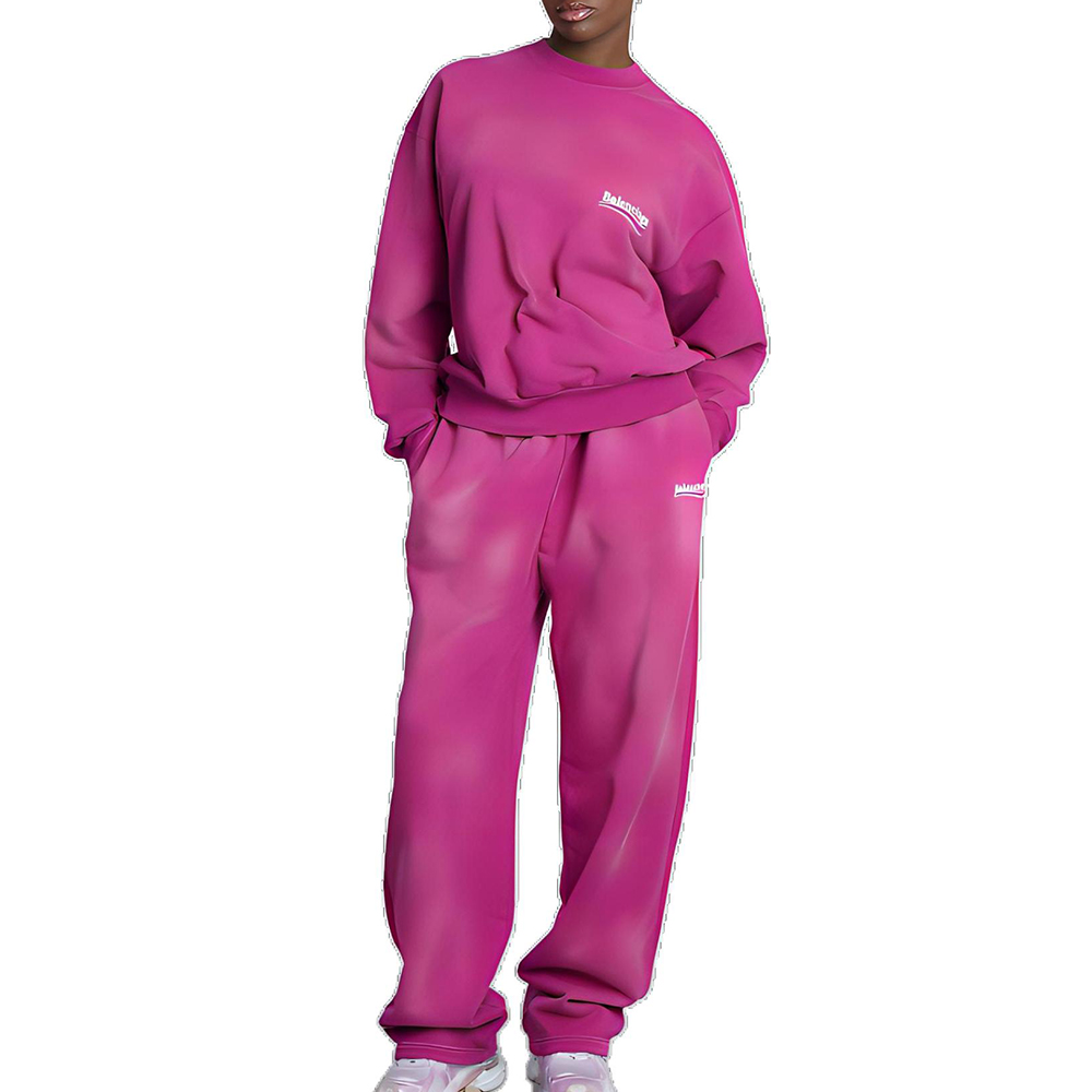 Shop (W) Balenciaga FW22 紅色直筒女裝褲款 固體標誌款式. 674594TKVI90528