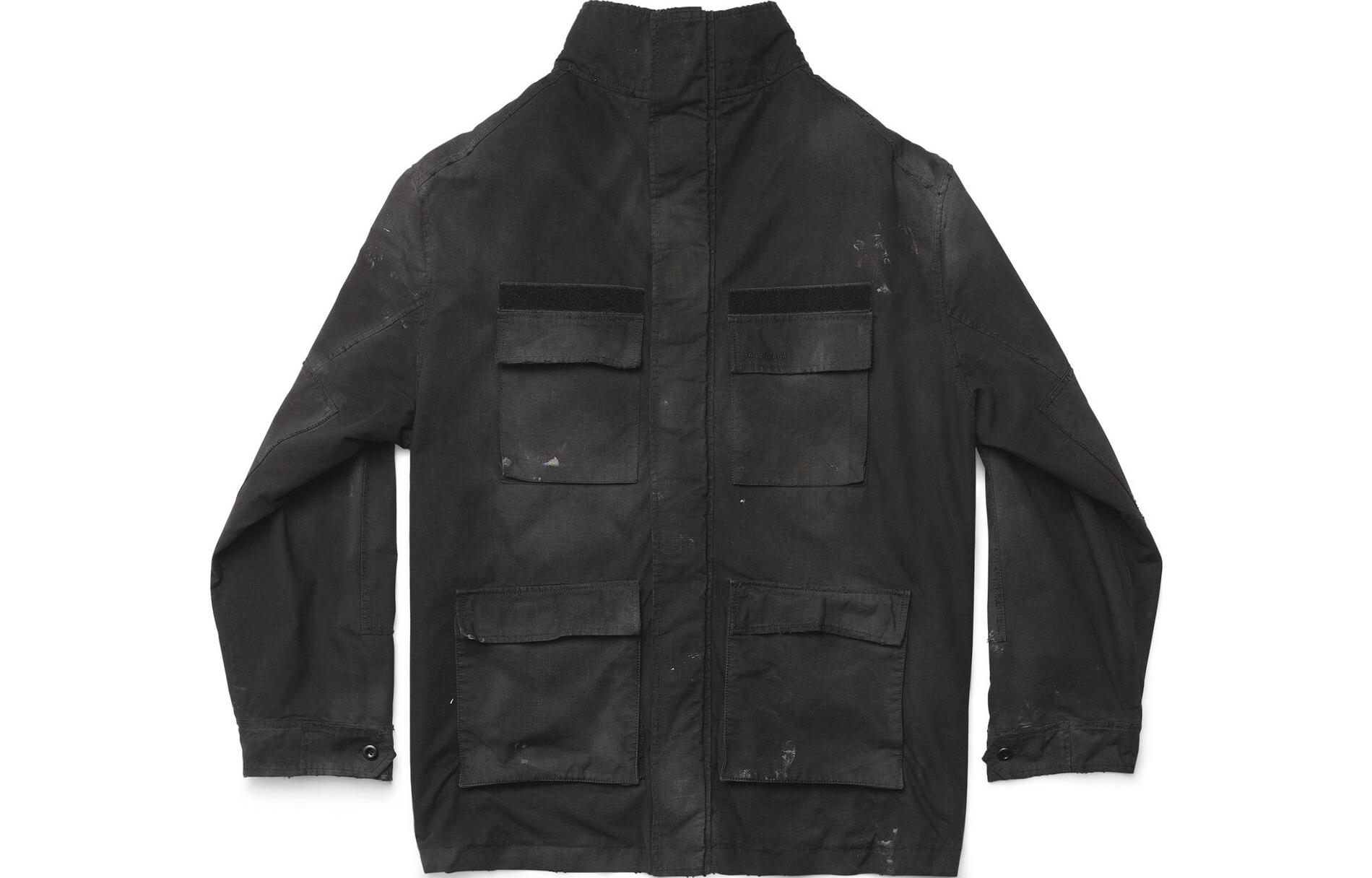 Shop (W) 발렌시아가 FW23 블랙 하이넥 더블지퍼 루즈핏 재킷. 751719TKP271000